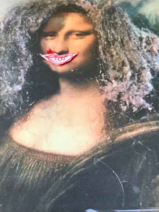 Mona smiles
